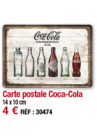 Carte postale Coca-Cola   14 x 10 cm 4   RÉF : 30474