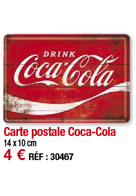 Carte postale Coca-Cola   14 x 10 cm 4   RÉF : 30467
