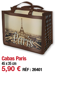 Cabas Paris     45 x 35 cm 5,90   RÉF : 26401