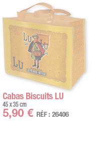 Cabas Biscuits LU     45 x 35 cm 5,90   RÉF : 26406