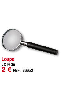 Loupe     5 x 14 cm 2   RÉF : 26652