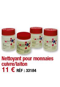 Nettoyant pour monnaies cuivre laiton   11   RÉF : 33184