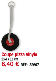 Coupe pizza vinyle     23 4 x 8 6 cm 6,40   RÉF : 32607
