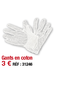 Gants en coton   3   RÉF : 31246