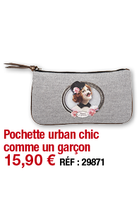 Pochette urban chic comme un garçon   15,90   RÉF : 29871