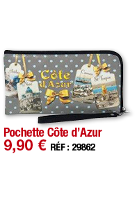 Pochette Côte d Azur   9,90   RÉF : 29862