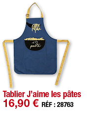 Tablier J aime les pâtes   16,90   RÉF : 28763