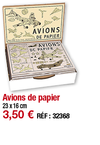 Avions de papier   23 x 16 cm 3,50   RÉF : 32368