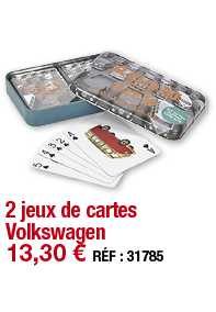 2 jeux de cartes Volkswagen   13,30   RÉF : 31785