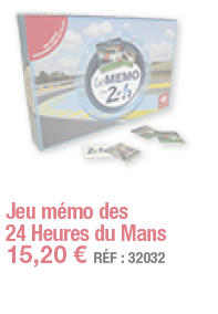 Jeu mémo des 24 Heures du Mans   15,20   RÉF : 32032