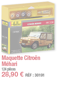 Maquette Citroën Méhari 124 pièces 28,90   RÉF : 30191