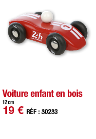 Voiture enfant en bois   12 cm 19   RÉF : 30233