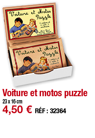 Voiture et motos puzzle   23 x 16 cm 4,50   RÉF : 32364