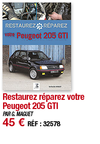 Restaurez réparez votre Peugeot 205 GTI   PAR G  MAGUET 45   RÉF : 32578