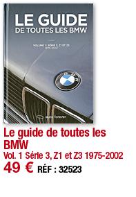 Le guide de toutes les BMW Vol  1 Série 3, Z1 et Z3 1975-2002 49   RÉF : 32523