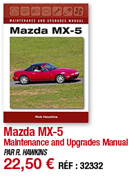 Mazda MX-5 Maintenance and Upgrades Manual PAR R  HAWKINS 22,50   RÉF : 32332
