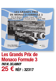 Les Grands Prix de Monaco Formule 3   PAR M  DELANNOY 25   RÉF : 32317