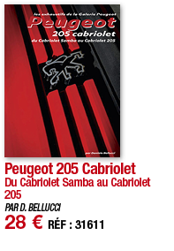 Peugeot 205 Cabriolet Du Cabriolet Samba au Cabriolet 205 PAR D  BELLUCCI 28   RÉF : 31611