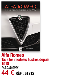 Alfa Romeo Tous les modèles llustrés depuis 1910 PAR D  BORDES 44   RÉF : 31212