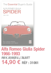 Alfa Romeo Giulia Spider 1966-1993   PAR K  BOOKER & J  TALBOTT 14,90   RÉF : 31061