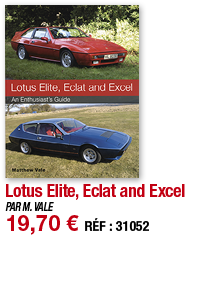 Lotus Elite, Eclat and Excel   PAR M  VALE 19,70   RÉF : 31052