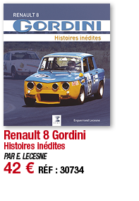 Renault 8 Gordini Histoires inédites PAR E  LECESNE 42   RÉF : 30734