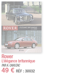 Rover L élégance britannique PAR A  CAHUZAC 49   RÉF : 30032