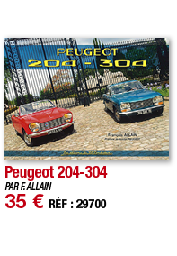 Peugeot 204-304   PAR F  ALLAIN 35   RÉF : 29700