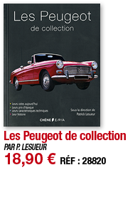 Les Peugeot de collection   PAR P  LESUEUR 18,90   RÉF : 28820