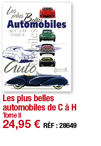 Les plus belles automobiles de C à H Tome II 24,95   RÉF : 28649
