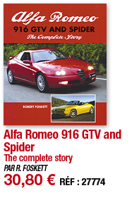 Alfa Romeo 916 GTV and Spider The complete story PAR R  FOSKETT 30,80   RÉF : 27774
