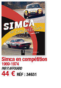 Simca en compétition 1969-1974 PAR P  AFFOUARD 44   RÉF : 34631