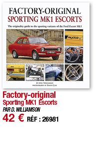 Factory-original Sporting MK1 Escorts PAR D  WILLIAMSON 42   RÉF : 26981