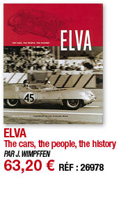 ELVA The cars, the people, the history PAR J  WIMPFFEN 63,20   RÉF : 26978