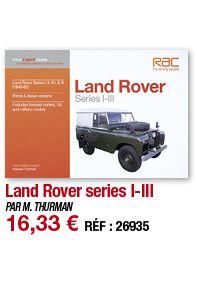 Land Rover series I-III   PAR M  THURMAN 16,33   RÉF : 26935
