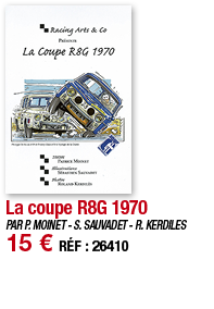 La coupe R8G 1970   PAR P  MOINET - S  SAUVADET - R  KERDILES 15   RÉF : 26410