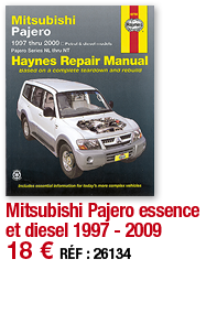 Mitsubishi Pajero essence et diesel 1997 - 2009   18   RÉF : 26134