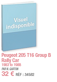 Peugeot 205 T16 Group B Rally Car 1983 to 1988 PAR N  GARTON 32   RÉF : 34582