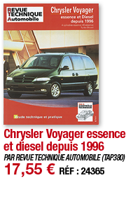 Chrysler Voyager essence et diesel depuis 1996   PAR REVUE TECHNIQUE AUTOMOBILE (TAP380) 17,55   RÉF : 24365