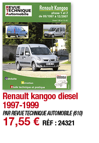 Renault kangoo diesel 1997-1999   PAR REVUE TECHNIQUE AUTOMOBILE (610) 17,55   RÉF : 24321