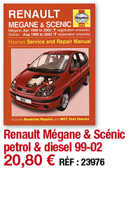Renault Mégane & Scénic petrol & diesel 99-02   20,80   RÉF : 23976