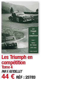 Les Triumph en compétition Tome 4 PAR F  REYDELLET 44   RÉF : 23783