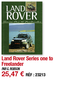Land Rover Series one to Freelander   PAR G  ROBSON 25,47   RÉF : 23213