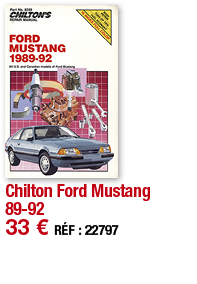 Chilton Ford Mustang 89-92   33   RÉF : 22797