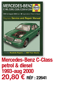 Mercedes-Benz C-Class petrol & diesel 1993-aug 2000   20,80   RÉF : 22641