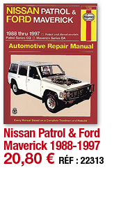 Nissan Patrol & Ford Maverick 1988-1997   20,80   RÉF : 22313