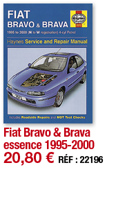 Fiat Bravo & Brava essence 1995-2000   20,80   RÉF : 22196