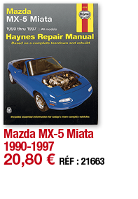 Mazda MX-5 Miata 1990-1997   20,80   RÉF : 21663