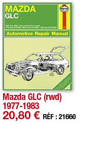 Mazda GLC (rwd) 1977-1983   20,80   RÉF : 21660