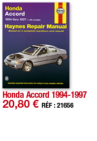 Honda Accord 1994-1997   20,80   RÉF : 21656
